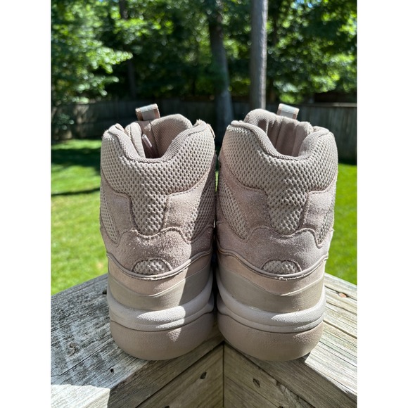 Yeezy Season 7 Desert Boot Taupe Suede Mesh High Top Sneakers Size 40 No Box main image 6